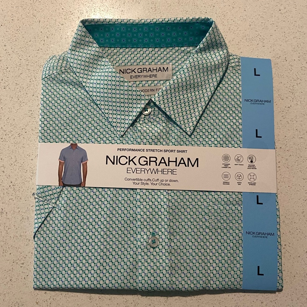 NWOT Nick Graham Performance Shirt
